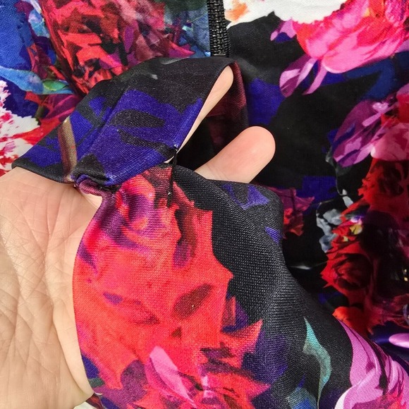 Betsey Johnson Dress Womens 6 Colorful Flowers Lined Maximalist Career Event - Picture 11 of 16